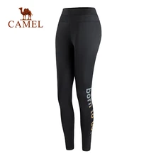 CAMEL спортивные брюки леггинсы спандекс для женщин Тренажерный зал Бег Бесшовные облегающие высокая эластичная талия Пуш Ап быстросохнущие