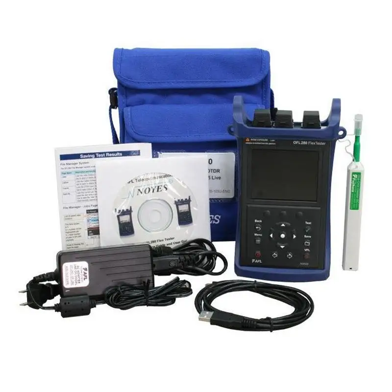AFL Noyes OFL280 100 FlexTester SM 1310 1490 1550 волоконно оптический рефлектометр w/ PM & VFL OFL 280|Детали