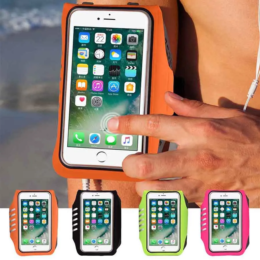 شارة الرياضة اللمس شاشة حالة ل فون Xiaomi سامسونج Waterprof تشغيل الفرقة الذراع العالمي ل 4.5-5.5 بوصة المحمول الهواتف شارة الرياضة اللمس شاشة حالة ل فون Xiaomi سامسونج Waterprof تشغيل الفرقة الذراع العالمي ل 4.5-5.5 بوصة المحمول الهواتف