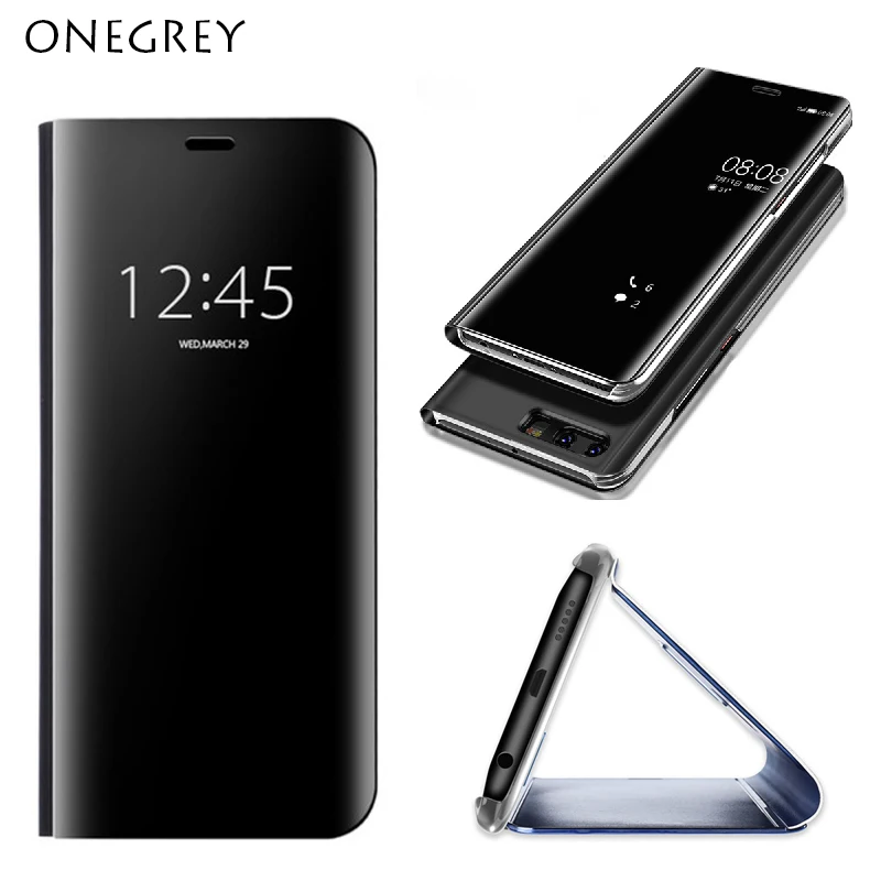 Для Huawei Mate 20lite 10 9 Pro P Smart Clear Mirror View Filp Stand Touch Case для Hawei P10 P9 P8 Plus Honor 8 V10 lite cover |
