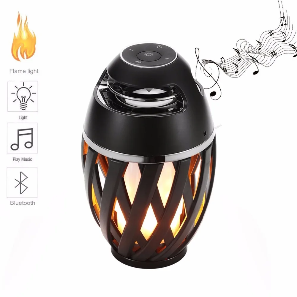 

ArtPad Popular in EU Outdoor Portable LED Table Lamp Flame Light Atmosphere Bluetooth Speaker for Dancing Party