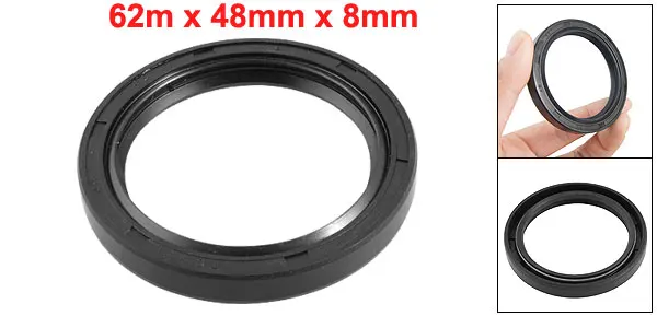 UXCELL 62X48x8mm автомобильное резиновое кольцо вала масляное Уплотнение Tc Black|oil seal|shaft