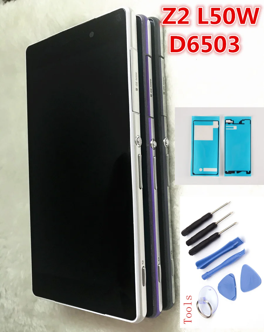 5.2'' Original D6502 D6503 D6543 LCD For SONY Xperia Z2 Display Touch Screen Digitizer Assembly For SONY Xperia Z2 LCD