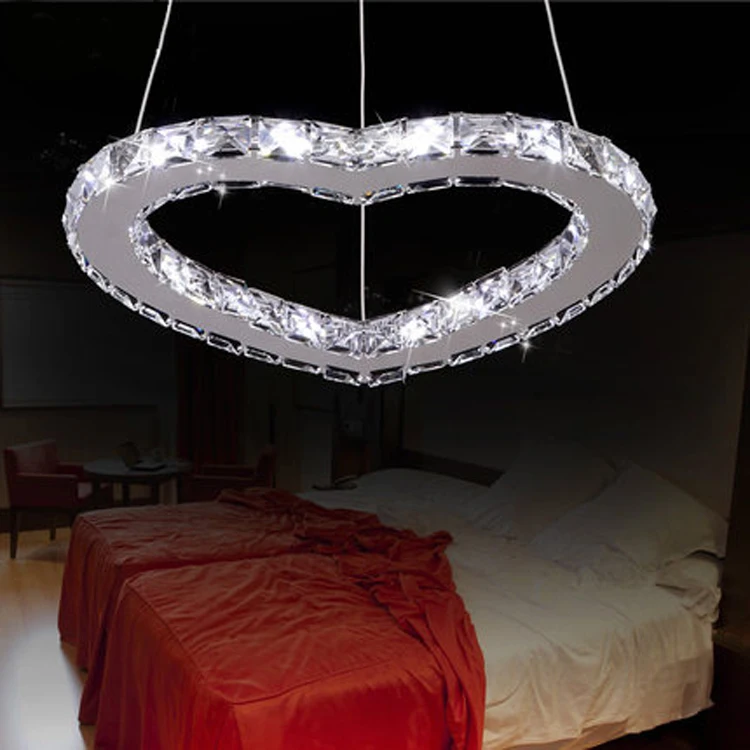 люстра хрусталь led chandelier Новый современный кристалл сердце светодио дный