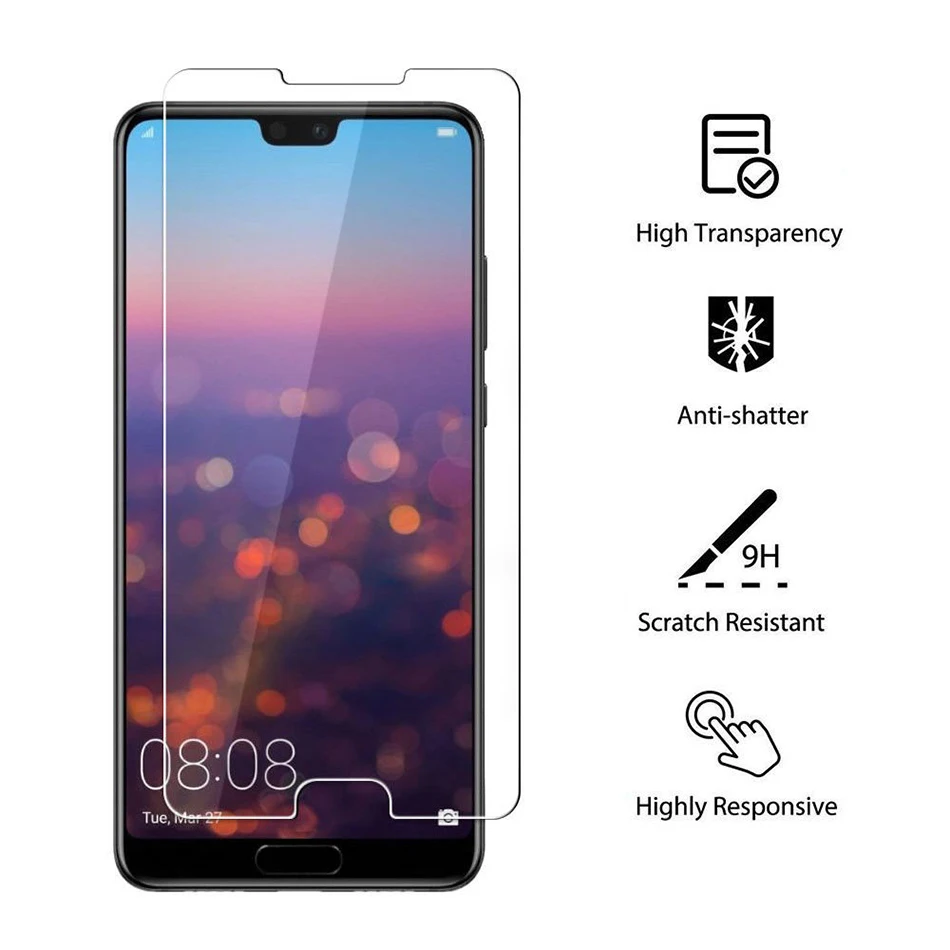 CCDZ 2 шт 9 H 2.5D прозрачное закаленное стекло для huawei P20 Pro Lite Защитная пленка экрана