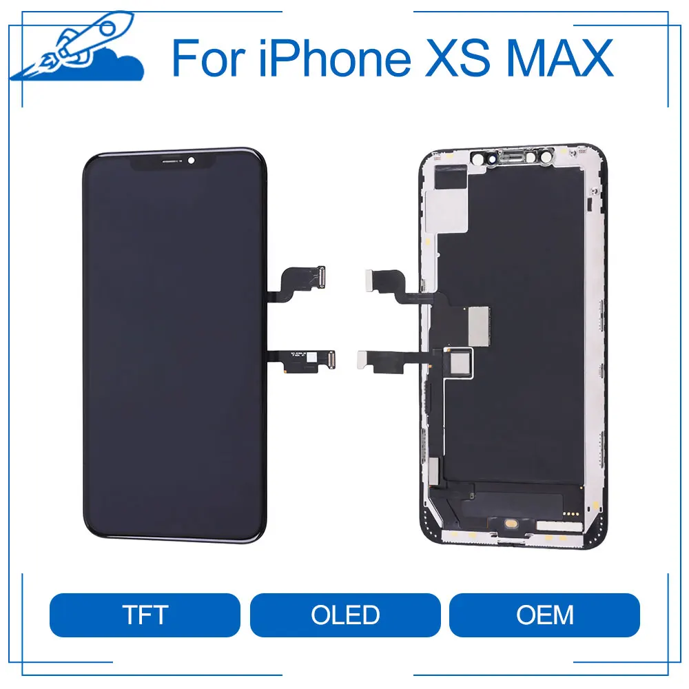ЖК дисплей Elekworld для iPhone XS MAX сменный сенсорный экран с цифровым преобразователем