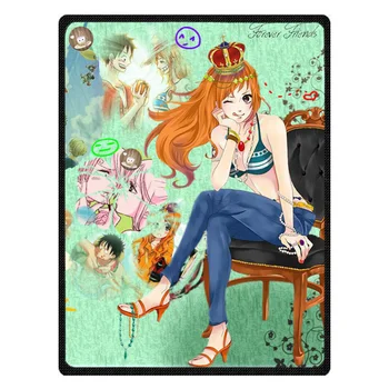 

Home Textile Sofa/Bedding Throws Flannel Anime Blanket Spring Autumn Warm Soft Bedsheet One Piece Role Nami Blankets