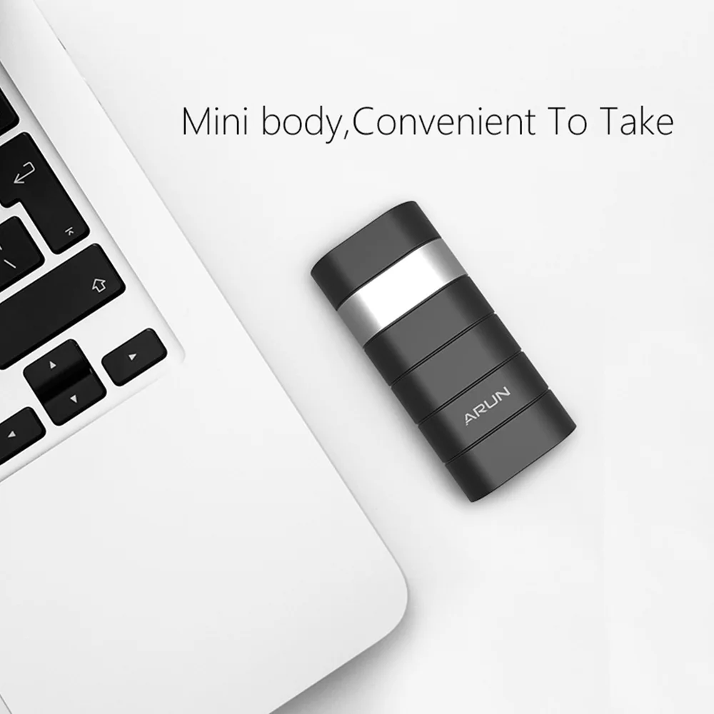 ARUN 5000 мАч Внешний аккумулятор внешний 1 USB портативное зарядное устройство для
