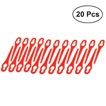 20 шт Пластиковые лезвия для газонокосилки, сменная отделка, быстрые переключатели(красный