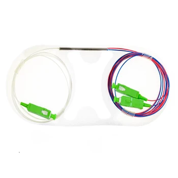 

50pcs 20/80 50pcs 30/70 GPON FTTH High quality Optic fiber FBT 1x2 Splitter with SC APC Connector