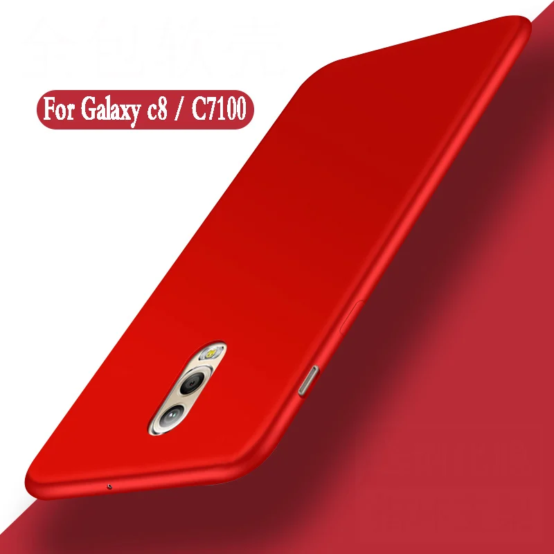 Силиконовый чехол для Samsung Galaxy c8 роскошный защитный мобильный телефон c7100 j7 plus