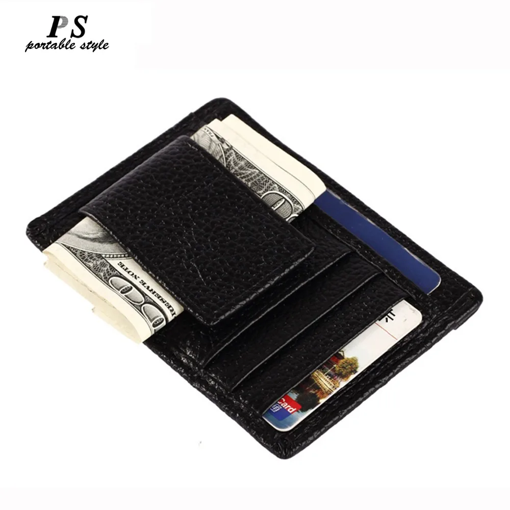 

2019 New Mens Wallet Men 100% Genuine Leather Male Luxury Brand Purse Striped Wallets Money Card Clip Clutch Bags Portfolio Man