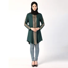Encaje Tops Vestido De Jubah Casual Mujer Musulmana Abaya Camisa Ramadán Suelto Túnica Árabe Kaftan Traj Cremallera Estilo EXHqgHxU