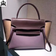 Осень Зима Лоскутная сумка-Кроссбоди из натуральной кожи простая сумка крылья звезды трендовая летучая мышь ручная сумка женская сумка c261