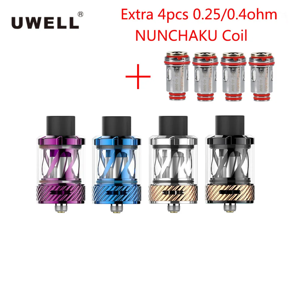 

Original Uwell NUNCHAKU Tank Electronic Cigarette 5ml RTA Atomizer For NUNCHAKU Mod VS Uwell Crown 3 Atomizer vape