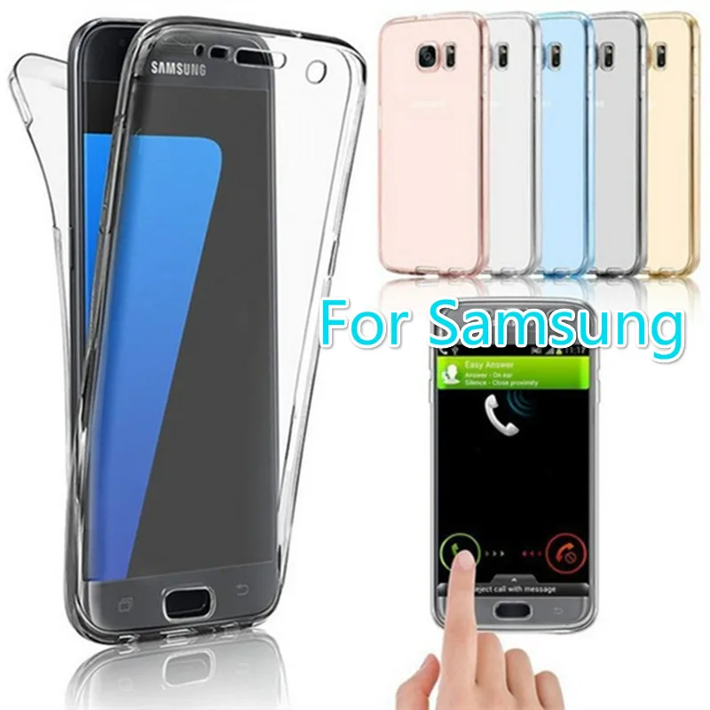 

Luxury Soft 360 Full Cover Case for Samsung Galaxy S8 S9 Plus J2Pro 2018 J1 J3 J5 J7 A5 A3 A7 2016/17/18 S7 S6 edge J5 J7Prime
