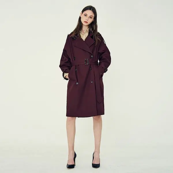 

High Quality Wool Coat Women Slim Medium-long Tweed Jacket Fashion Female Outwear Green Coat Brand Women Jacket