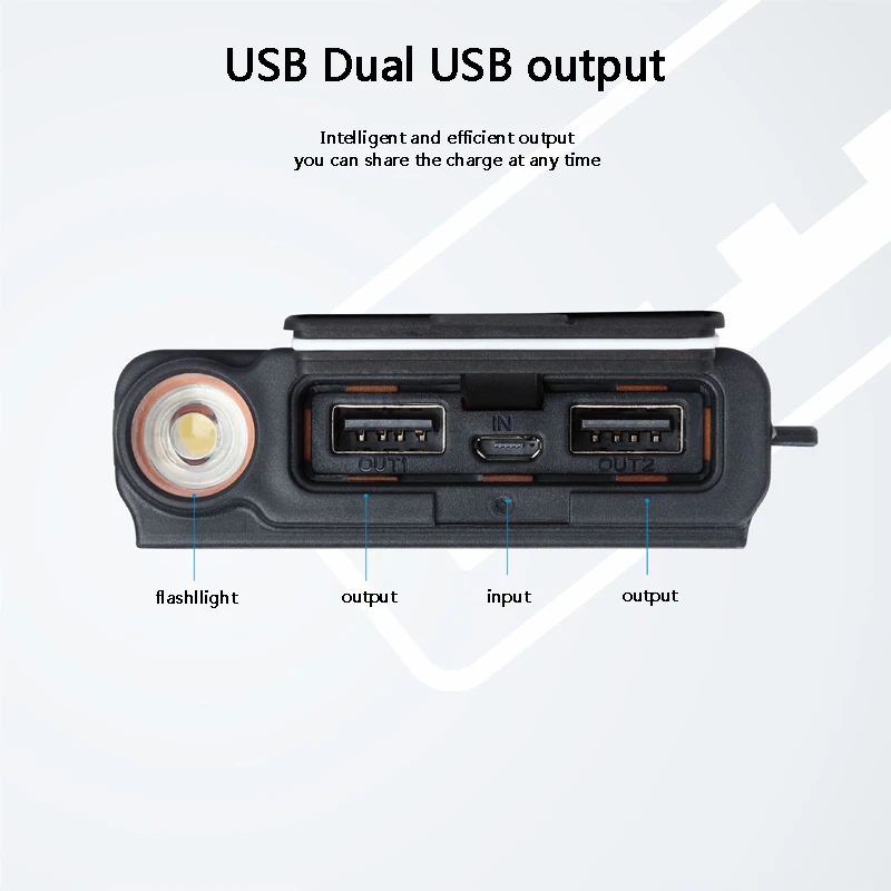 Solar Power Bank 20000mAh Multifunction Solar Charger Waterproof and Fallproof + LED Light Dual-USB Portable External Battery Solar Power Bank 20000mAh Multifunction Solar Charger Waterproof and Fallproof + LED Light Dual-USB Portable External Battery