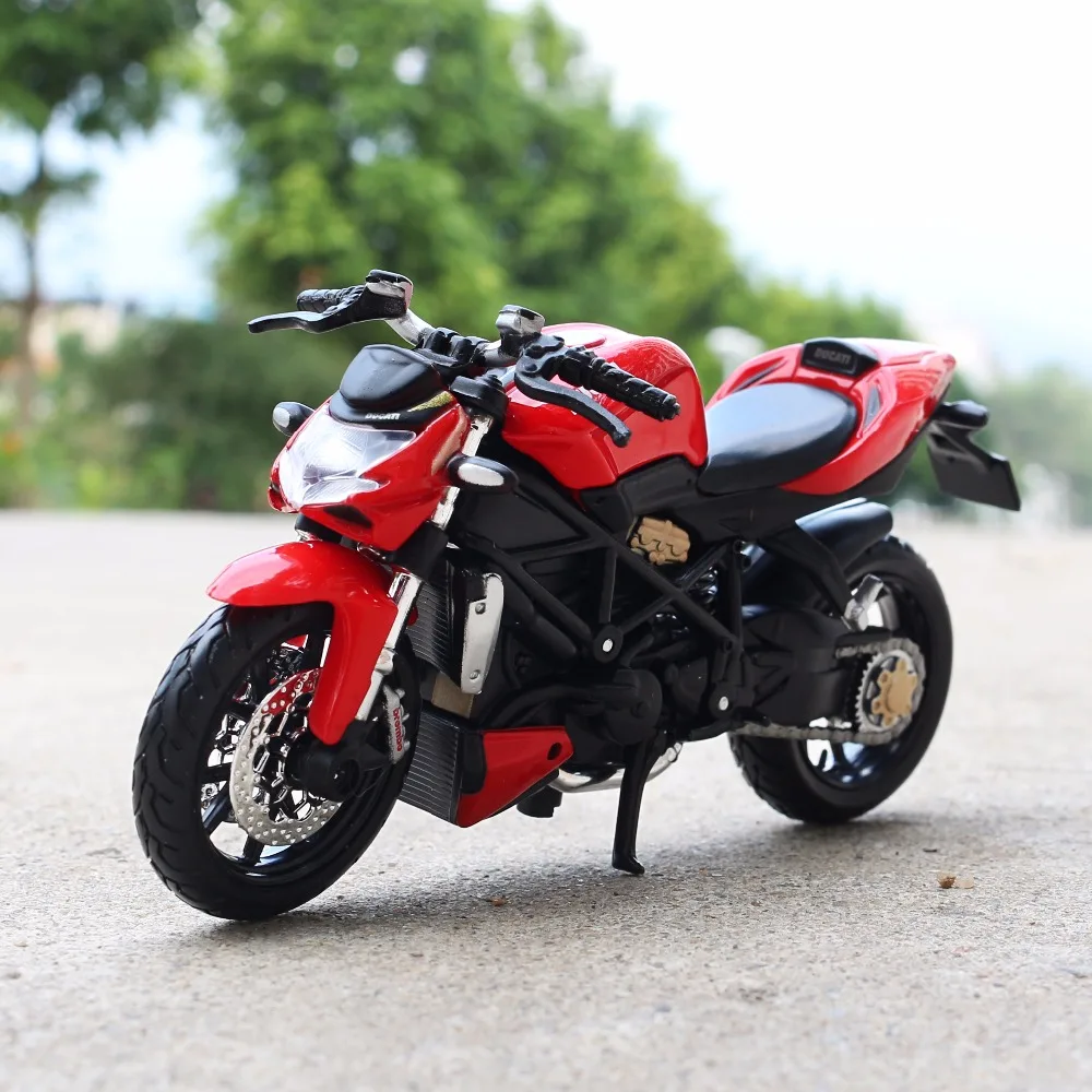 

1:18 Scale Maisto DUCATI Mod.STREETFIGHTER S Motorbike Race Cars Mini Motorcycle Vehicle Models Office Toys Gifts for Kids