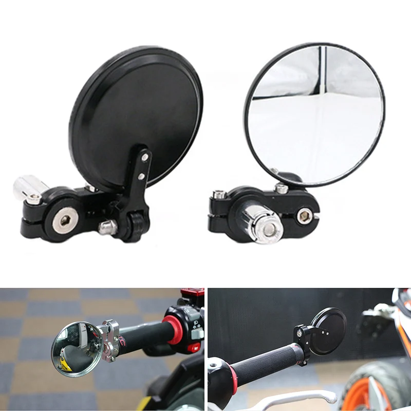 Handlebar Adjustable Convex Mirror Cycling Universal Rear View MTB Road Rotate Wide Range Bicycle Rearview Bisiklet Ayna PA0110 afbeelding