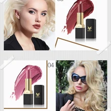 Матовая губная помада Водонепроницаемая губная помада Увлажняющая помада для губ 12 цветов