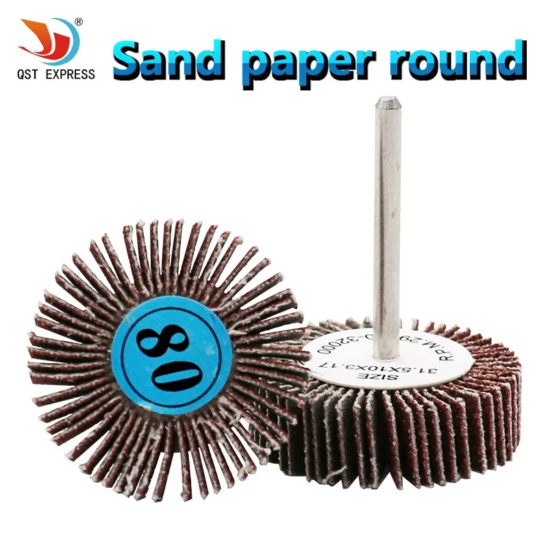 

10Pcs Dremel Accessories Sandpaper Sanding Flap Polishing Wheels Sanding Disc Set Shutter Polishing Wheel For Rotary Power Tools