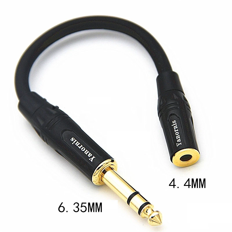 HIFI Female 4 4MM Balanced Headphone Adapter Audio Cable 4 4mm to 3 5mm 4 4mm to 2 5mm 4 4mm to 6 35mm 4 4mm to XLR 4 Pin Angle