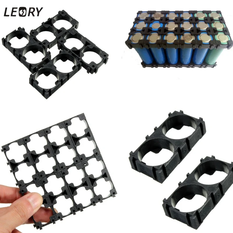 

25pcs 2x1 Cell Double Bracket 18650 Battery Spacer Plastic Heat Holder Bracket Battery Radiating Shell For RC Model 18.5mm