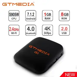 G1 Android ТВ Box Amlogic S905W Smart Android 7,1 WiFi ТВ коробка 1 г 8 г Двойной Wi-Fi Media Player 4 K HD GTmedia G1 Декодер каналов кабельного телевидения IP ТВ Ok