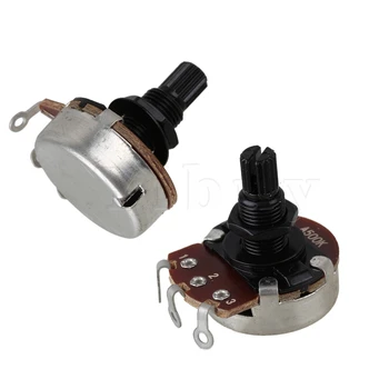 

Yibuy 5x Black A500K Coil Tap Electric Guitar Bass Potentiometers 18mm Shaft