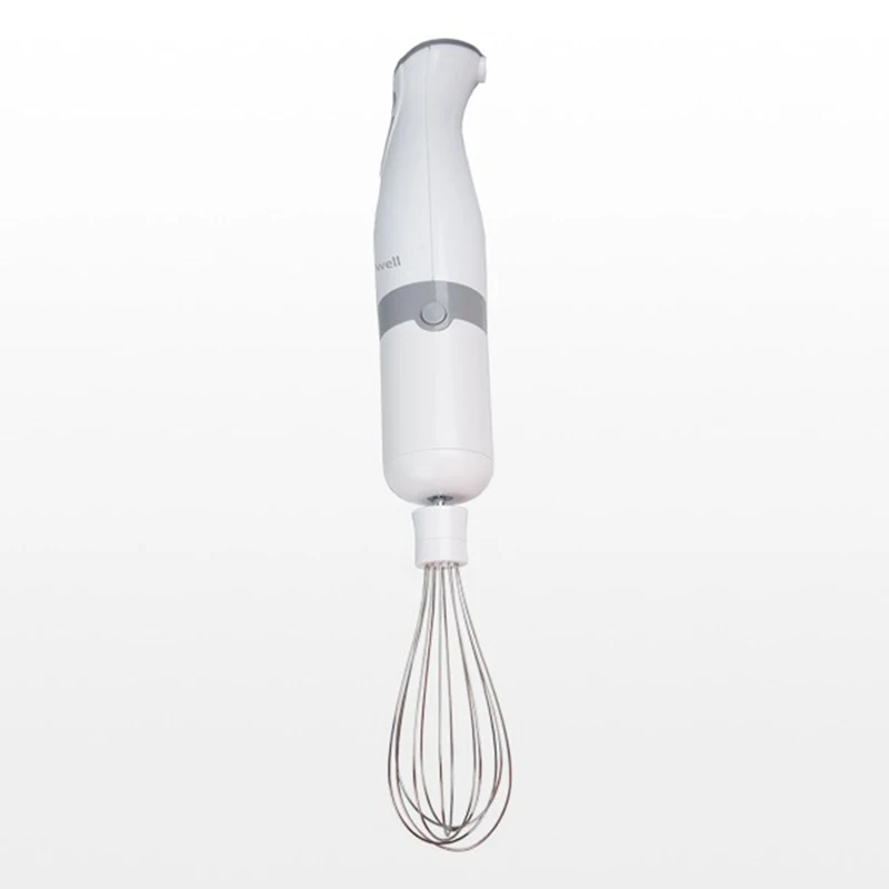 Погружной блендер Maxwell MW-1169 W (Пиковая мощность 500 Вт, номинальная мощность 350 Вт, 1 скорость + турборежим, измельчитель, насадка-венчик, мерный стакан)