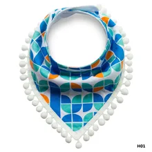 Новинка модные Треугольники хлопок Полотенца детский слюнявчик, слюни двойной детский слюнявчик в горошек вытирания слюней младенцев Полотенца Детские аксессуары