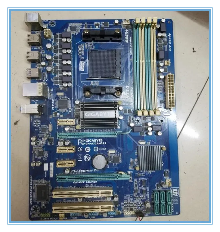 Оригинальная материнская плата Gigabyte для GA-970A-DS3 970A-DS3 DDR3 с разъемом AM3