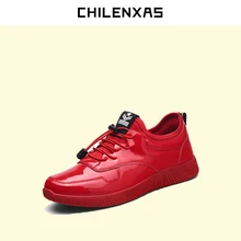 CHILENXAS 2017 Autumn Winter Leather Men Casual Shoes New Fashion Ankle Boots Breathable Height Increasing Lace-up Waterproof