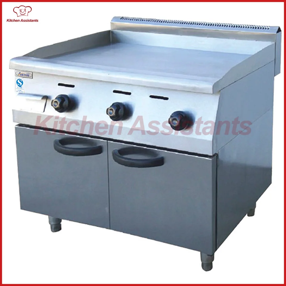

GH36A vertical gas griddle with cabinet of catering equipment