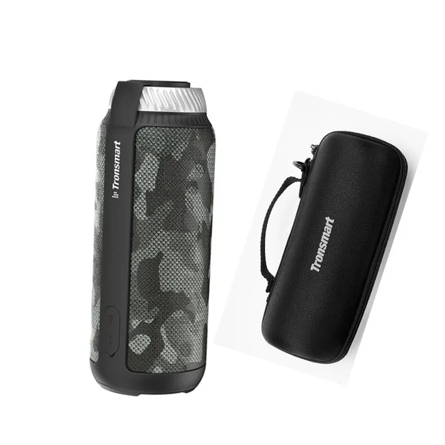 Tronsmart Element T6 Bluetooth динамик 25 Вт портативный динамик Bluetooth 4,1 мини динамик открытый Саундбар для музыки MP3 плеер - Цвет: Camouflage and case
