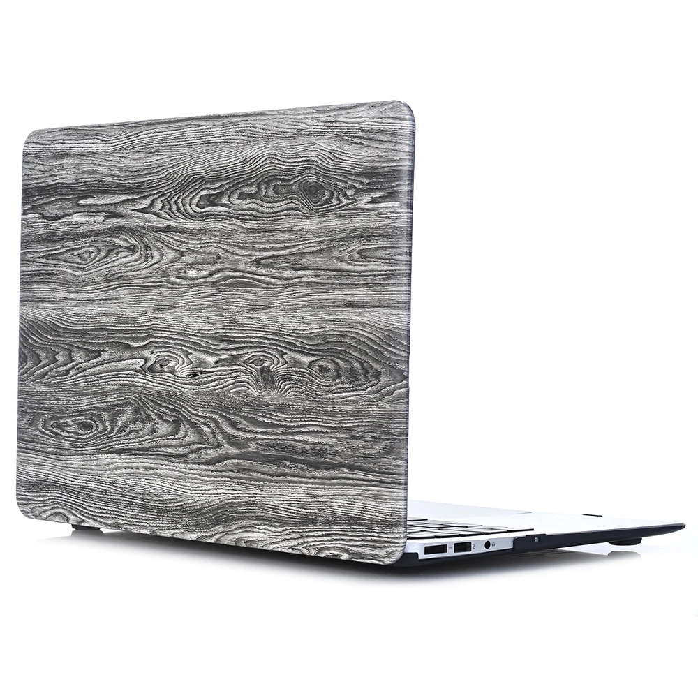Новый чехол для Macbook Air 13 A1466 Pro 15 2018 A1989 A1990 ноутбука из ПВХ с деревянным покрытием