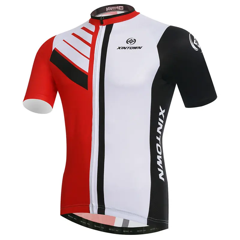 XINTOWN Red Pro Cycling Jersey 100 Polyester 17 Jerseys MTB Cycling Clothing Bike Sportwearin