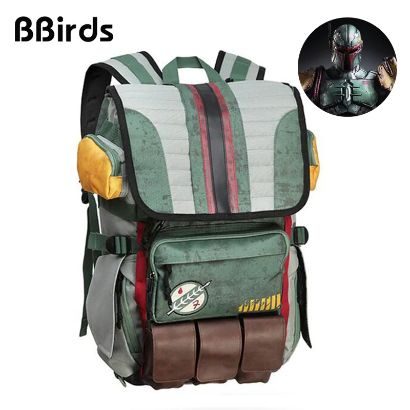 

BBirds 15.6 Inches Star Wars Boba Fett Laptop Backpack Quality Men Backpack Large Capacity Travel Bag Fashion Shadowhunters