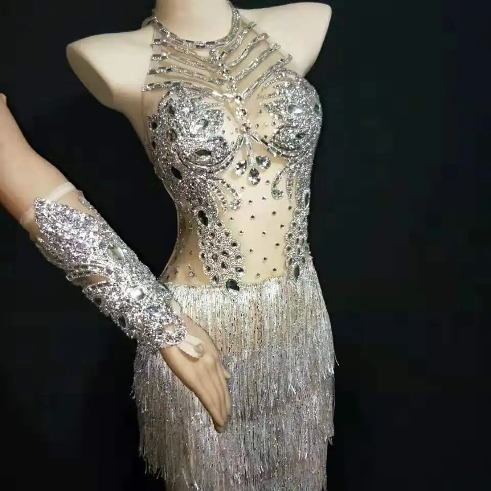 

2019New Sexy tassel Latin dance wear