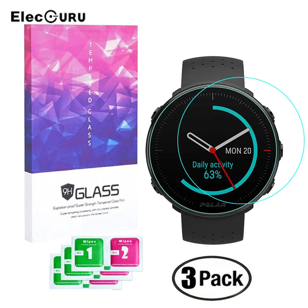 

Screen Protector Tempered Glass for POLAR Vantage M Smartwatch 9H 2.5D Clear Anti Scratch Explosion-proof Protective Glass Film