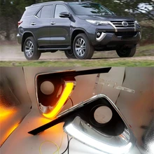 Remessa livre LED Rear Bumper Luz, luzes de advertência, luz de nevoeiro traseira, Luzes de freio, turn signal para FORTUNER 2015 2016, DRL