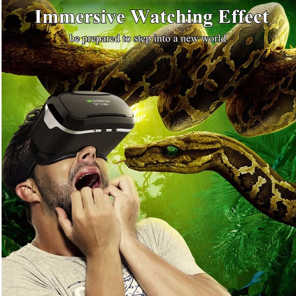 VR очки коробка 3D гарнитура Виртуальная реальность для iPhone Galaxy S9 S8 Android телефон