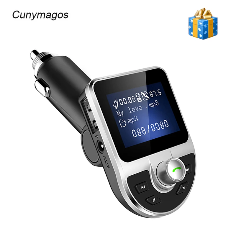 Автомобильный fm передатчик беспроводной двойной USB Aux модулятор Bluetooth Handsfree