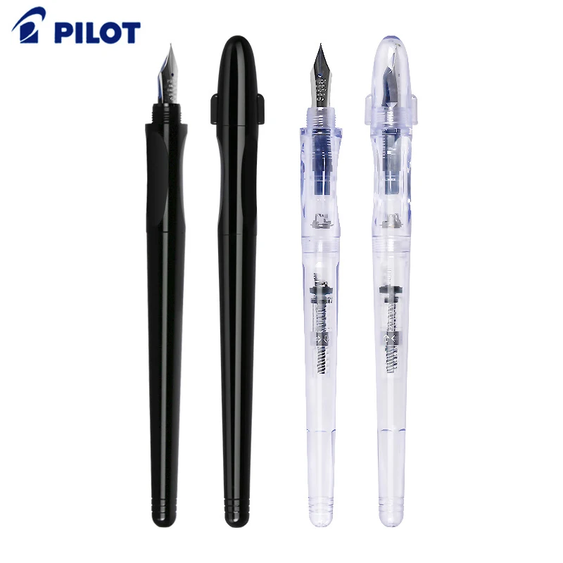 

Pilot Fountain Pen FP-50R Black/Transparent Body M/F/EF Tip Calligraphy Sketching Writing for Student, Small Gift