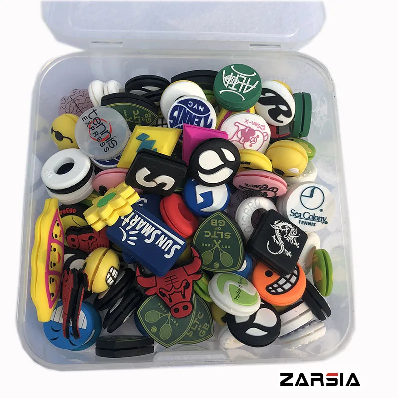 

100 pcs ZARSIA Various Types tennis racket Shock Absorber,Tennis damper Dampener Shock,tennis vibration dampening