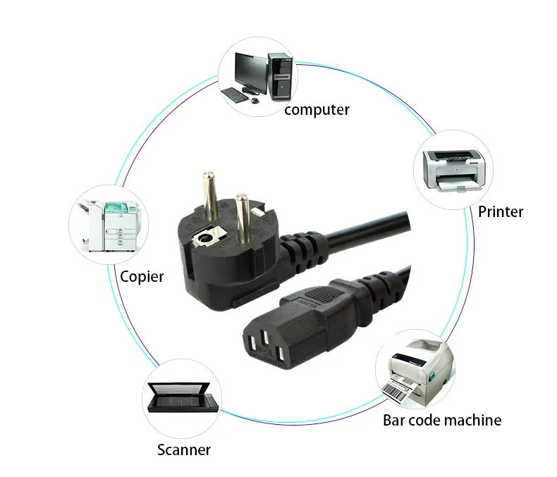ЕС Европейский Россия Немецкий французский удлинитель питания Шнур для женщин IEC320C13 адаптер питания переменного тока 16A 250 В 1,5 м/5 футов