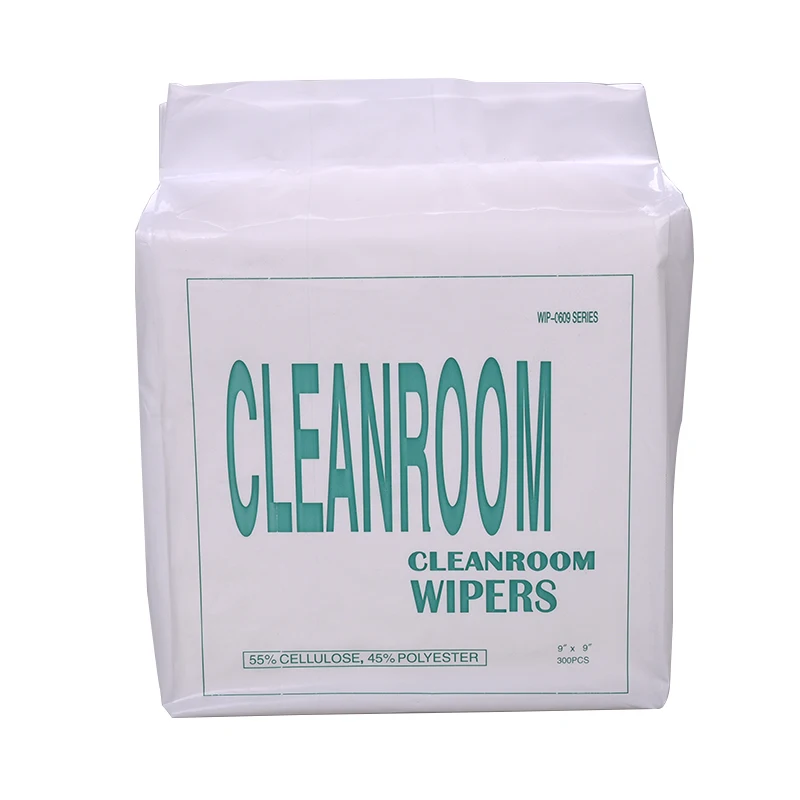 

Direct factory supply of Cleanroom Wipes 0609 (Woodpulp + Polyester) 9x9