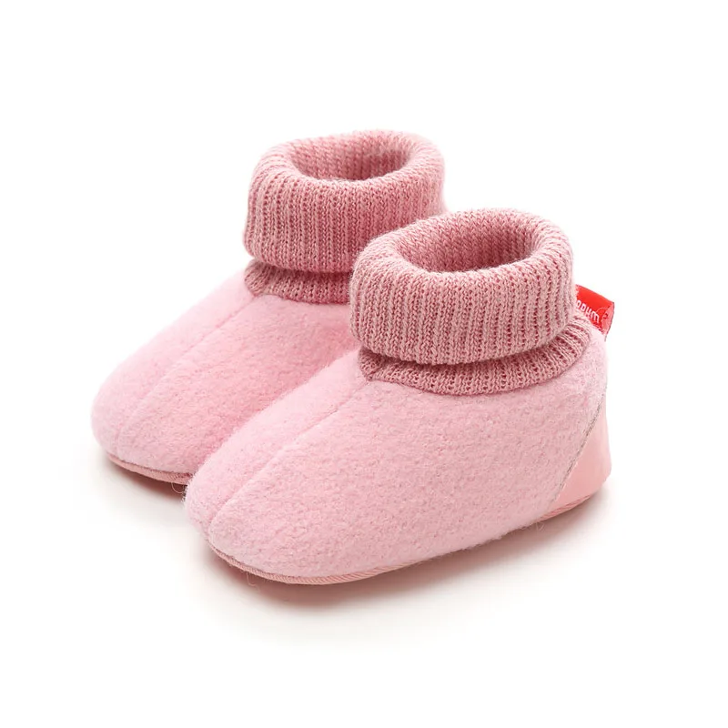 Baby First Walkers Baby Shoes Soft Bottom Non-slip Toddler Shoes Solid Patch First Walkers for Baby