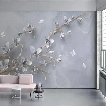 

Modern minimalist TV background wall professional custom high-end mural factory wholesale wallpaper mural photo wall